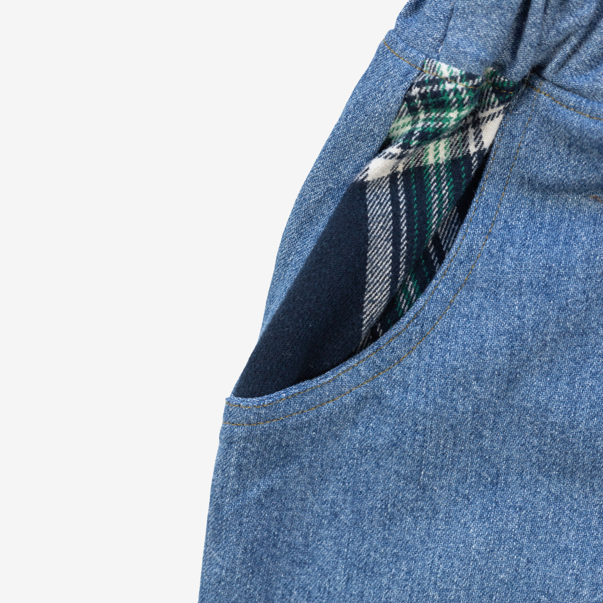 Jeans | Green Checks | 1-2Y