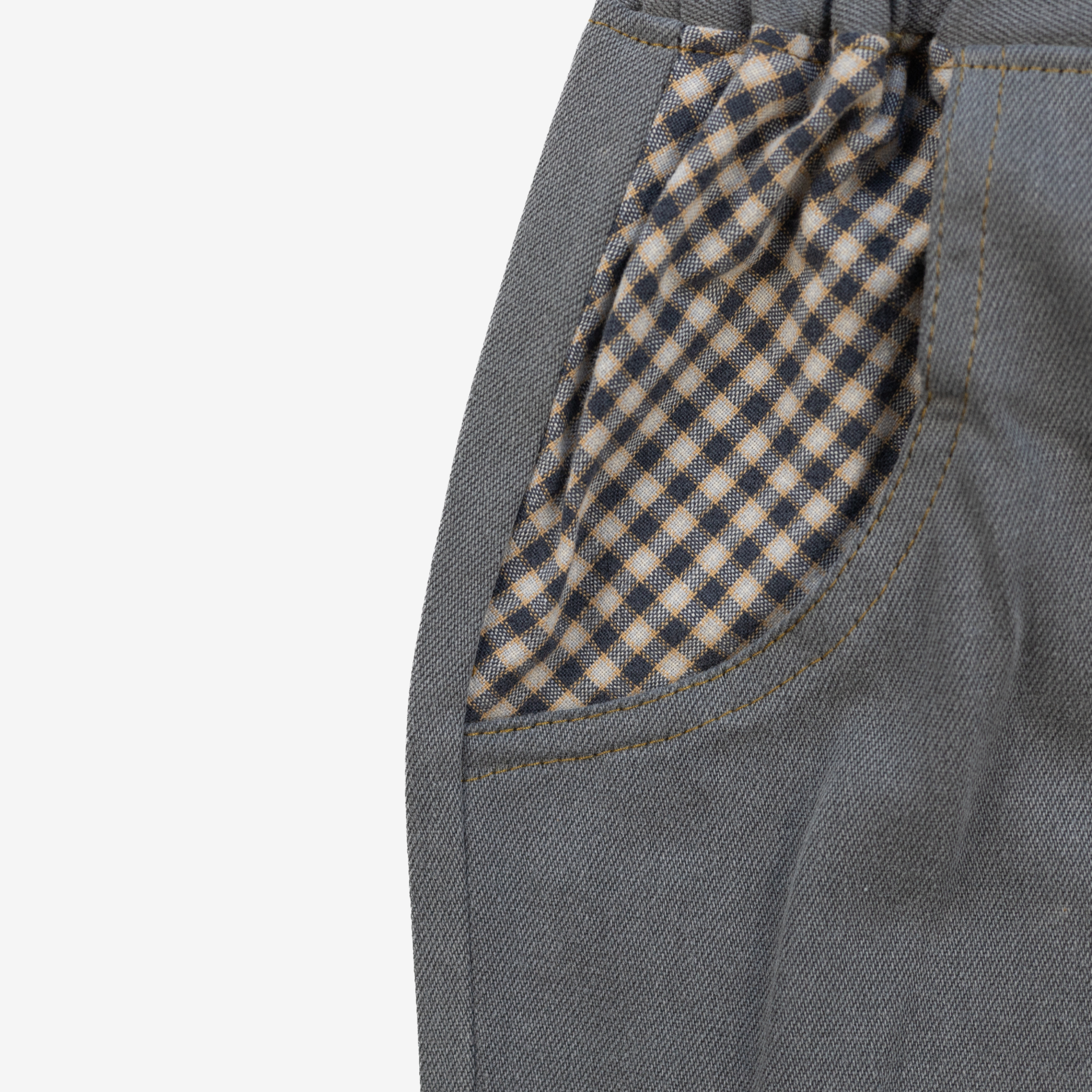 Jeans | Grey Checks | 2-3Y