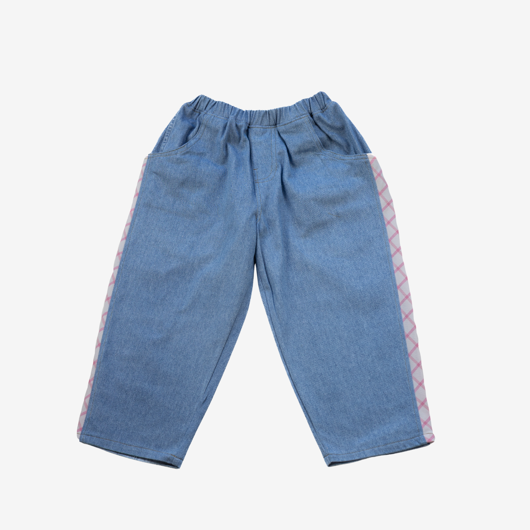 Jeans | Pink Checks | 4-5Y