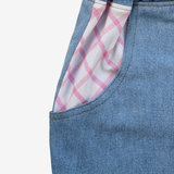 Jeans | Pink Checks | 2-3Y