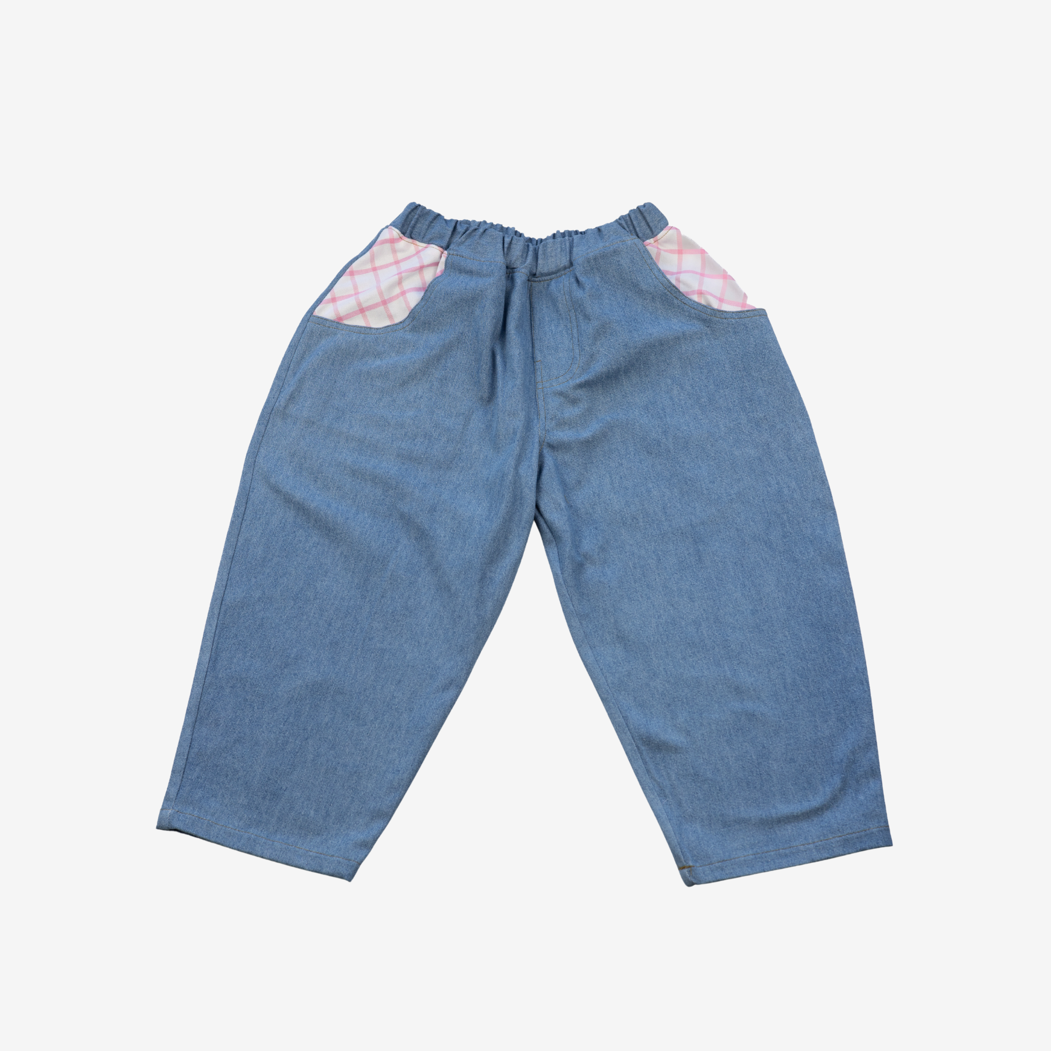 Jeans | Pink Checks | 3-4Y