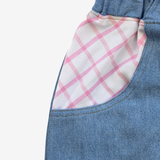 Jeans | Pink Checks | 3-4Y