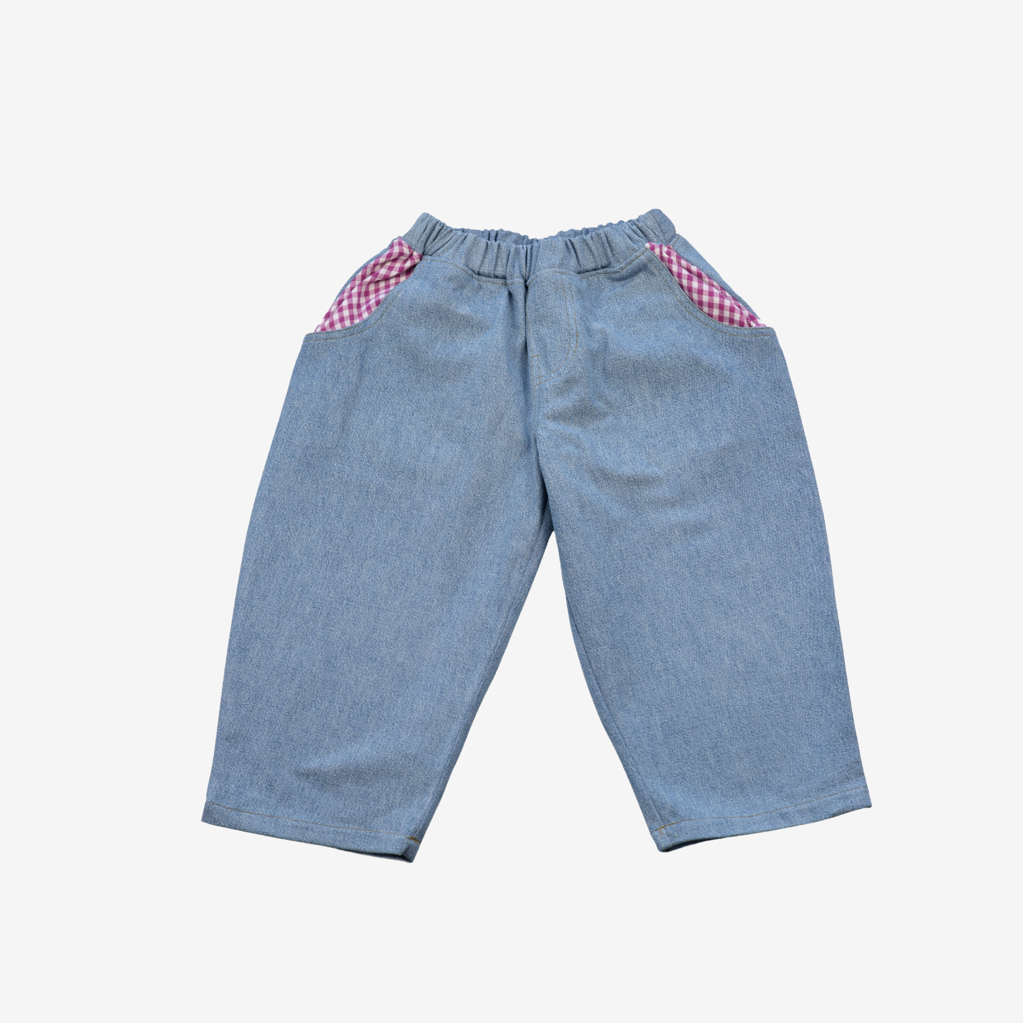 Jeans | Pink Checks | 1-2Y