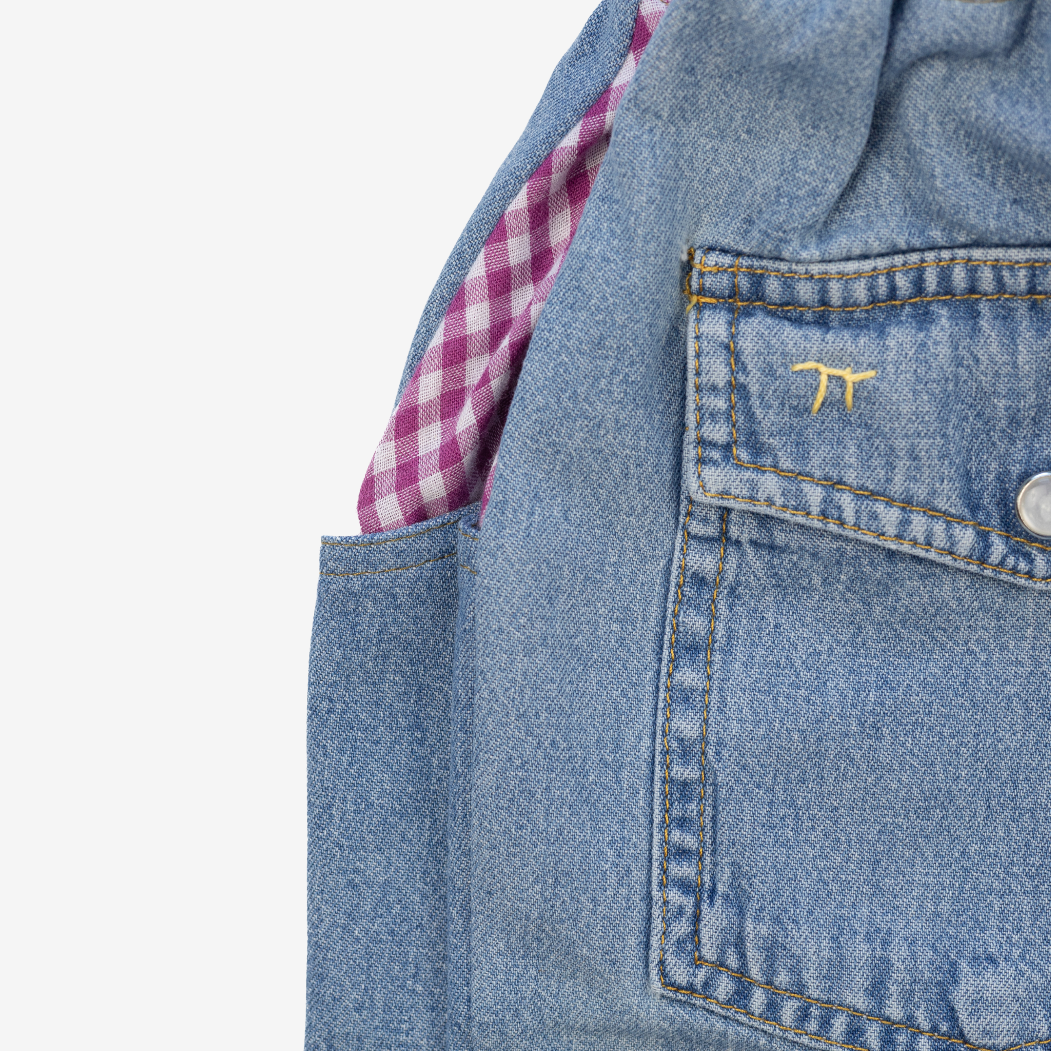 Jeans | Pink Checks | 1-2Y