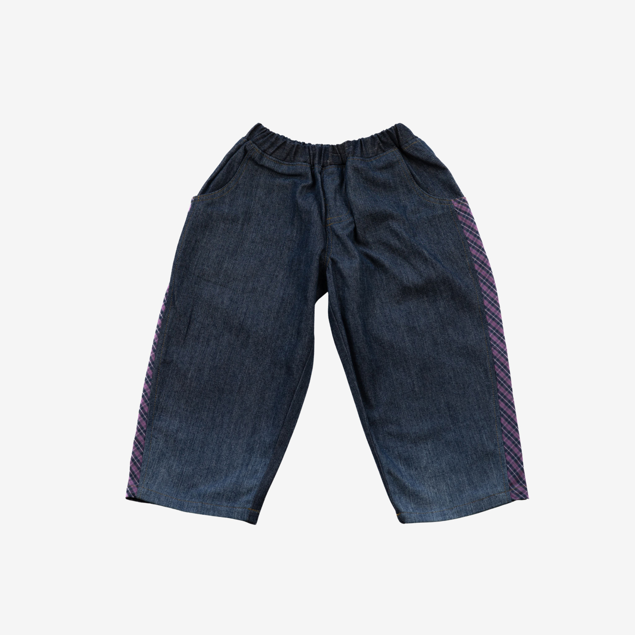 Jeans | Purple Checks | 1-2Y