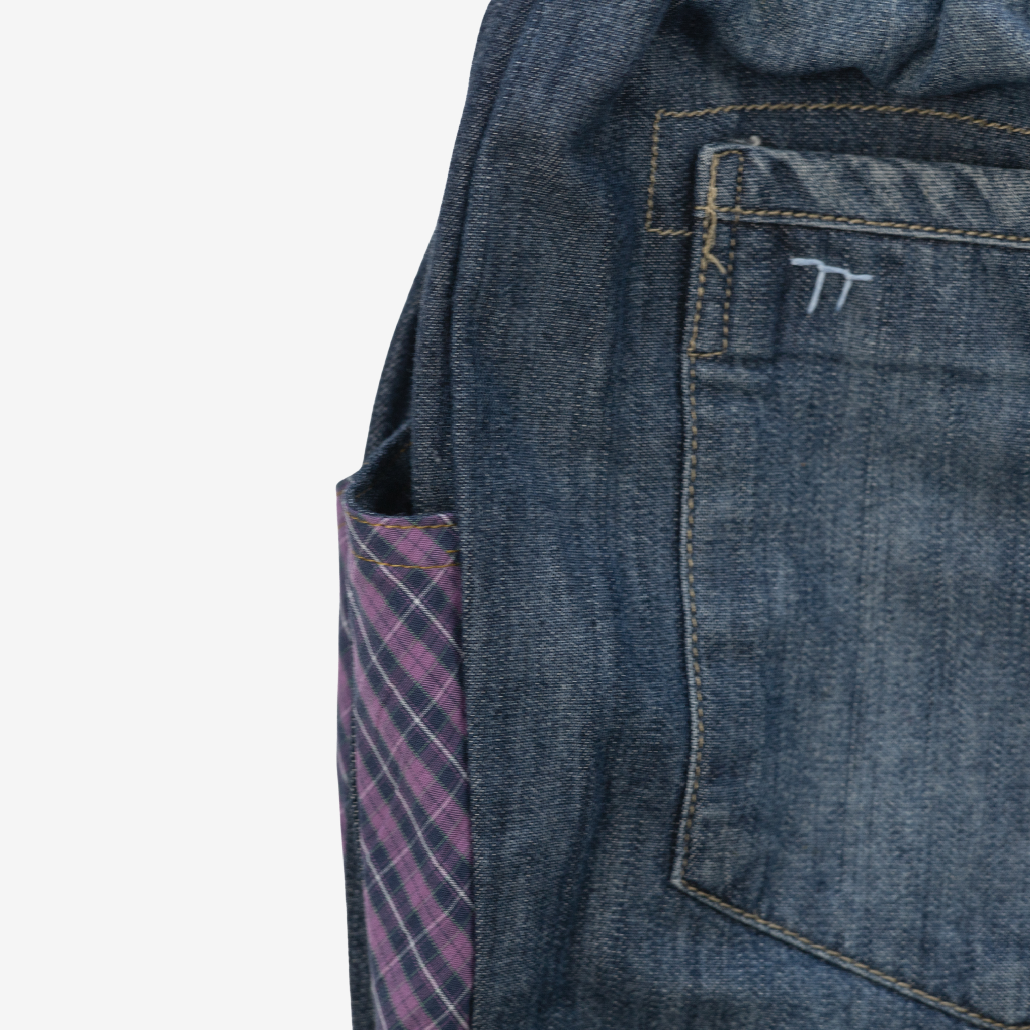 Jeans | Purple Checks | 1-2Y
