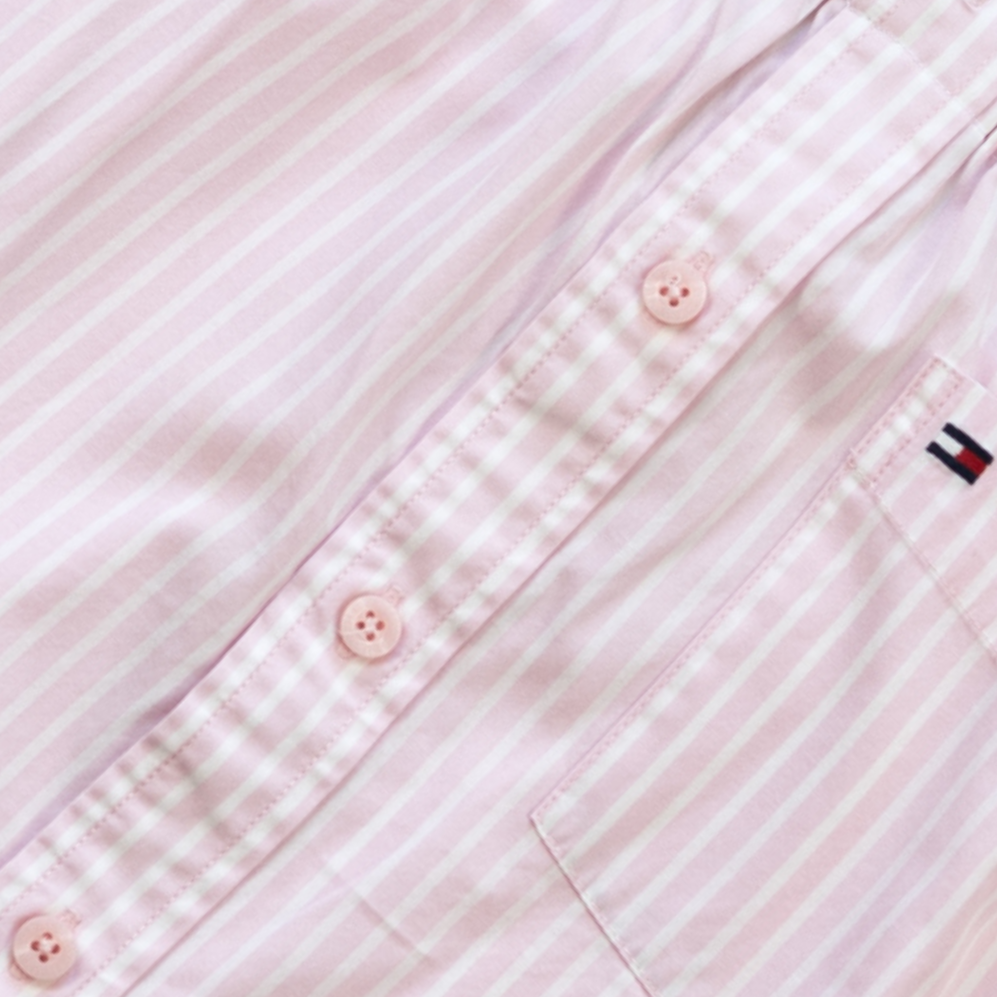 Strap Dress | Pink & White | 1-2Y
