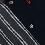 Sleeve Shirt | Blue & Stripes | 3-4Y
