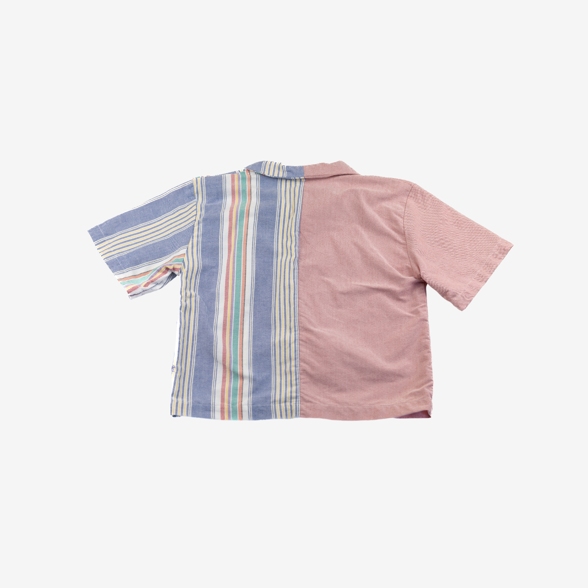Shirt | Blue & Coral | 7-8Y