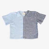 Shirt | Blue & Grey | 3-4Y