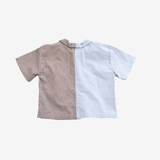Shirt | Brown & Blue | 3-4Y