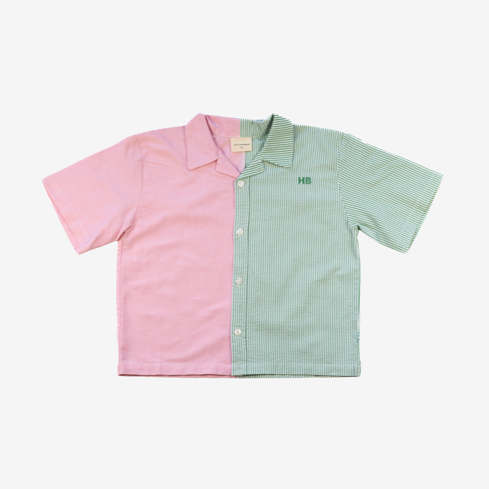 Shirt | Green & Pink | 7-8Y