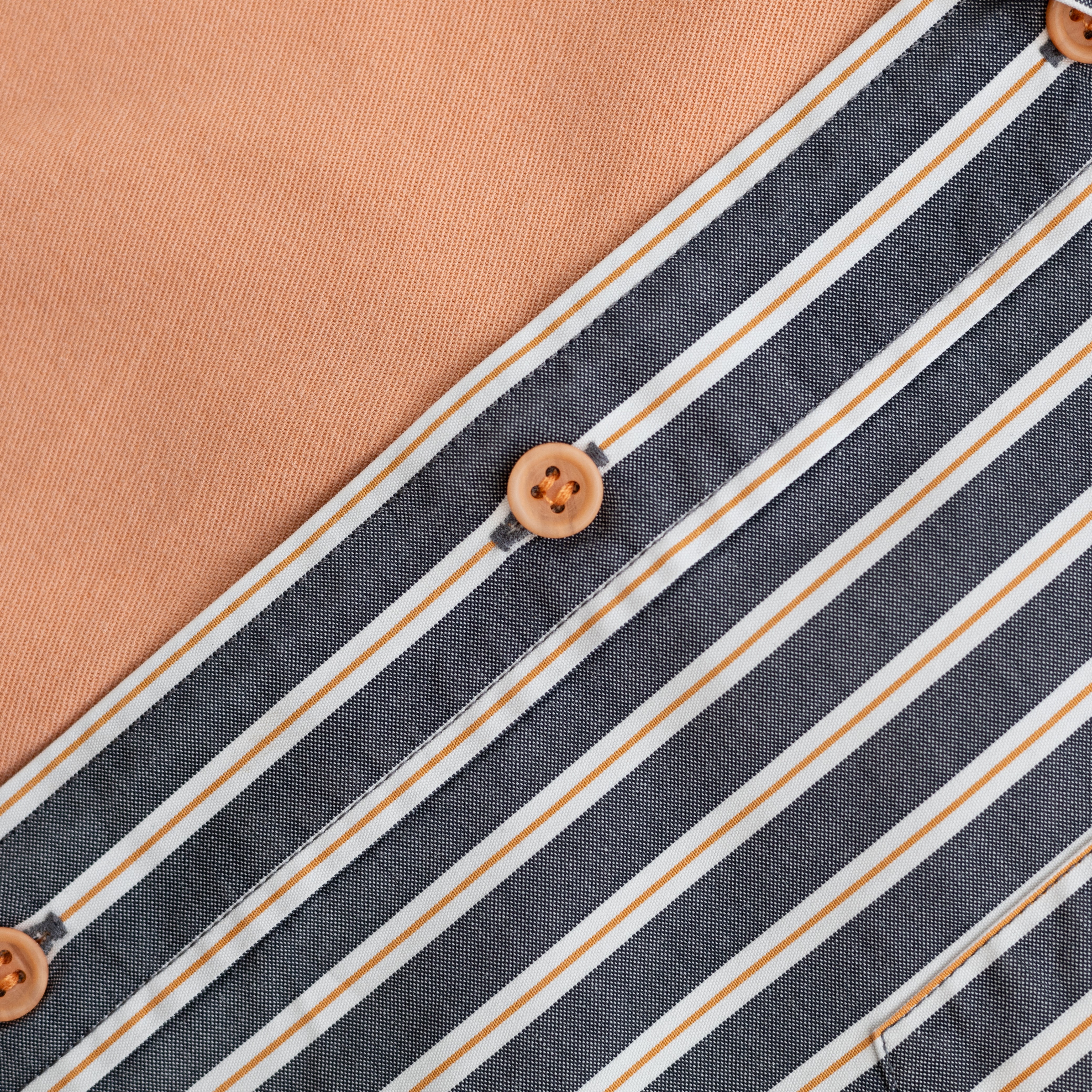 Shirt | Grey & Orange | 1-2Y