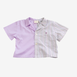 Shirt | Lila & White | 2-3Y