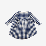 Sleeve Dress | Blue Checks | 3-4Y