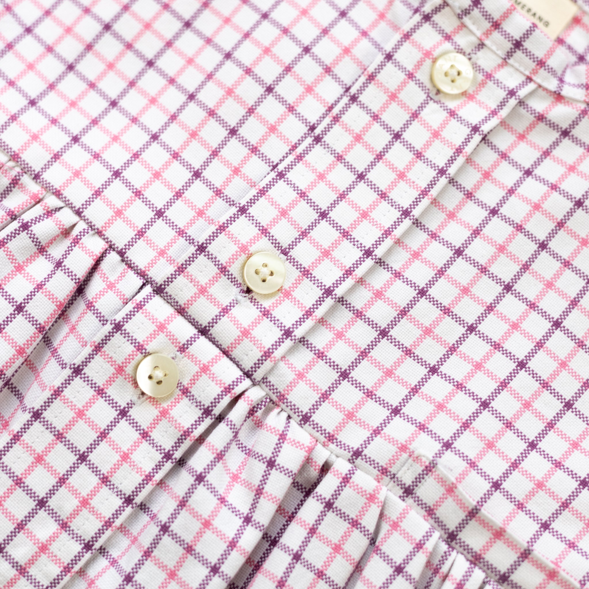 Sleeve Dress | Lila & White | 3-4Y