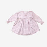 Sleeve Dress | Lila & White | 3-4Y