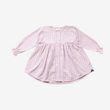 Sleeve Dress | Lila & White | 3-4Y