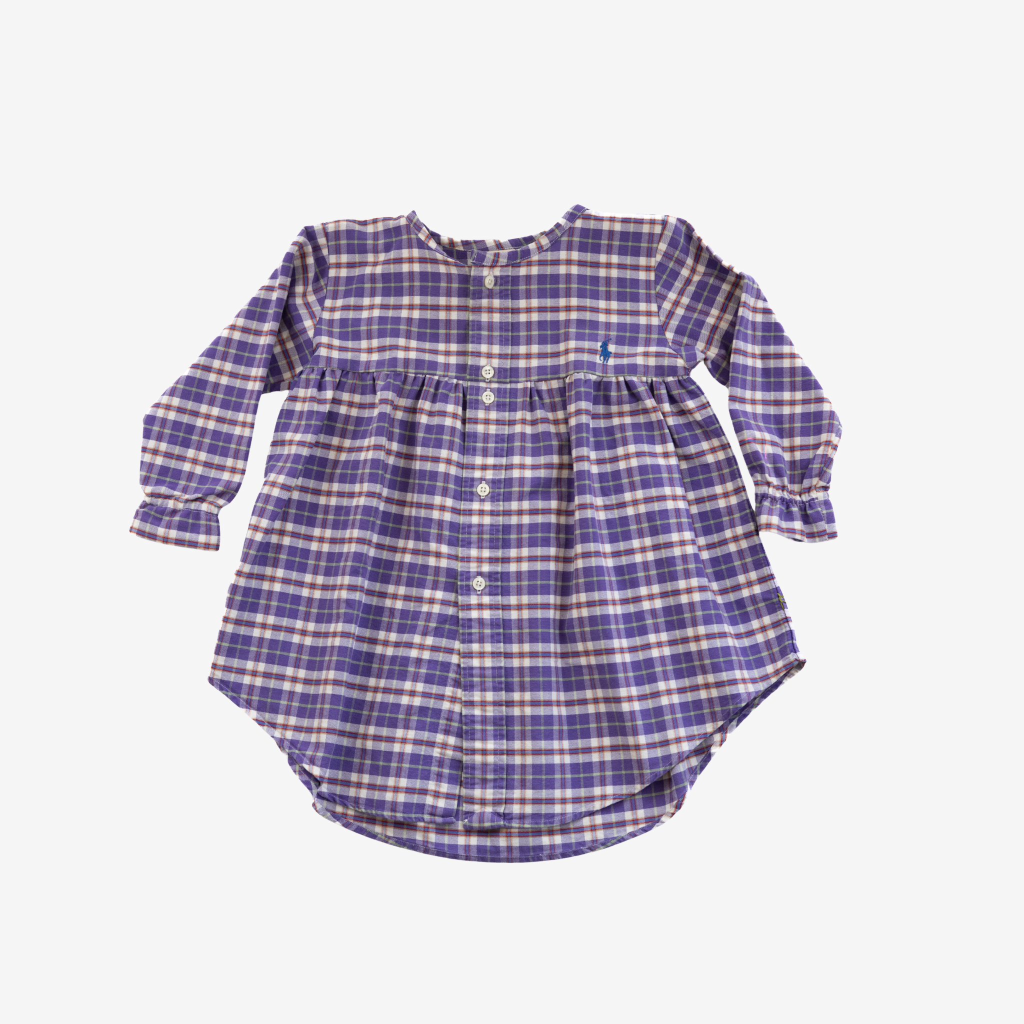 Sleeve Dress | Purple Checks | 2-3Y