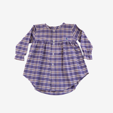 Sleeve Dress | Purple Checks | 2-3Y