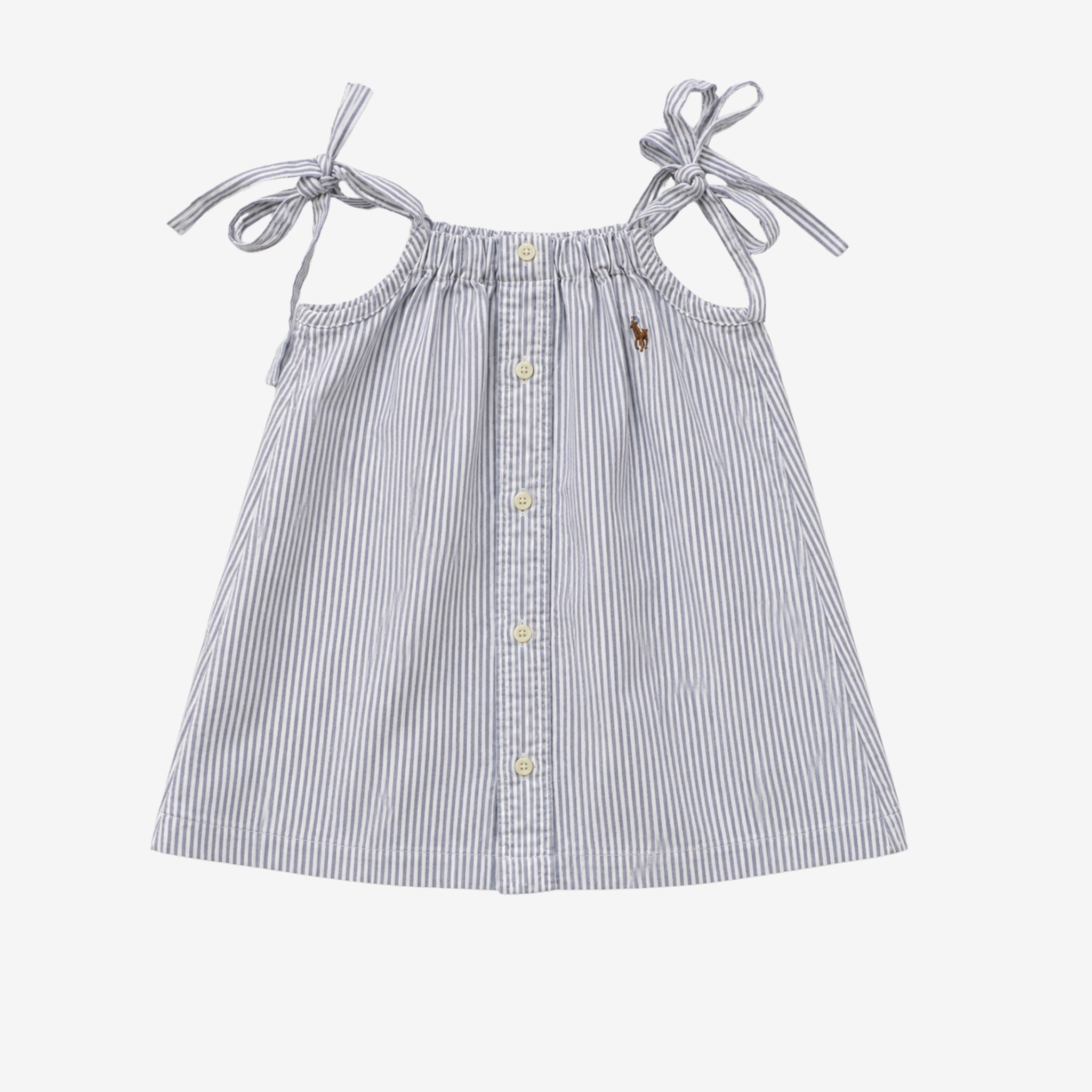 Strap Dress | Blue Stripes | 3-4Y