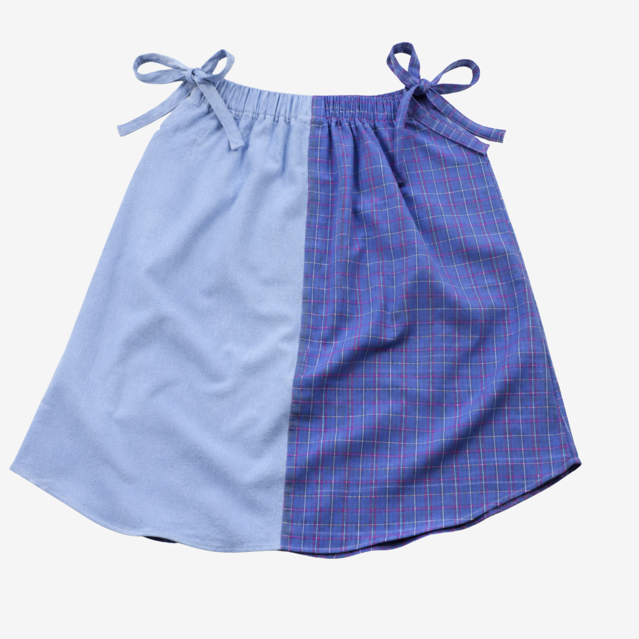 Strap Dress | Blue & Blue | 3-4Y