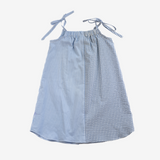 Strap Dress | Blue & Blue | 7-8Y