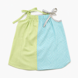 Strap Dress | Green & Blue | 1-2Y