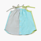 Strap Dress | Green & Blue | 1-2Y