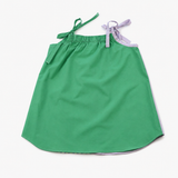 Strap Dress | Green & Lila | 3-4Y