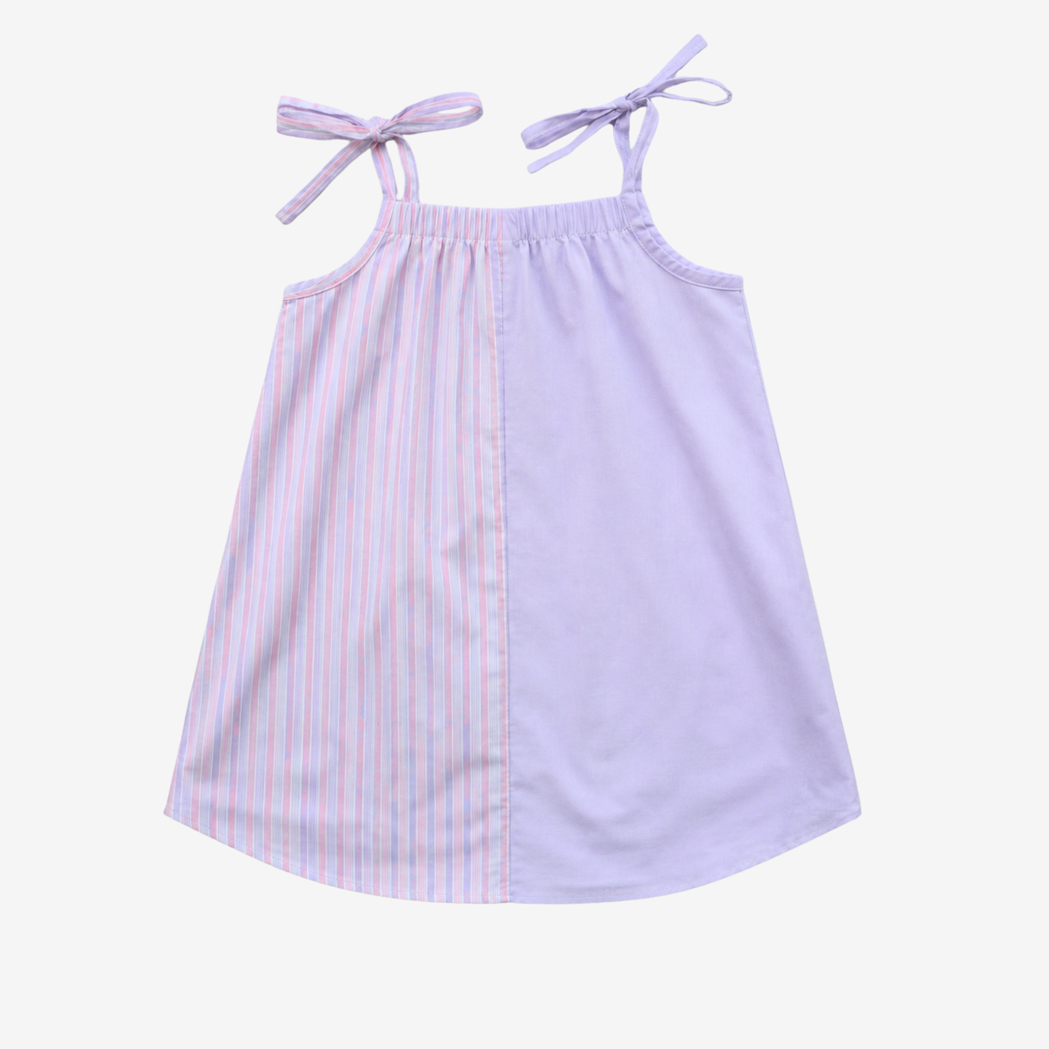 Strap Dress | Lila & Pink | 7-8Y