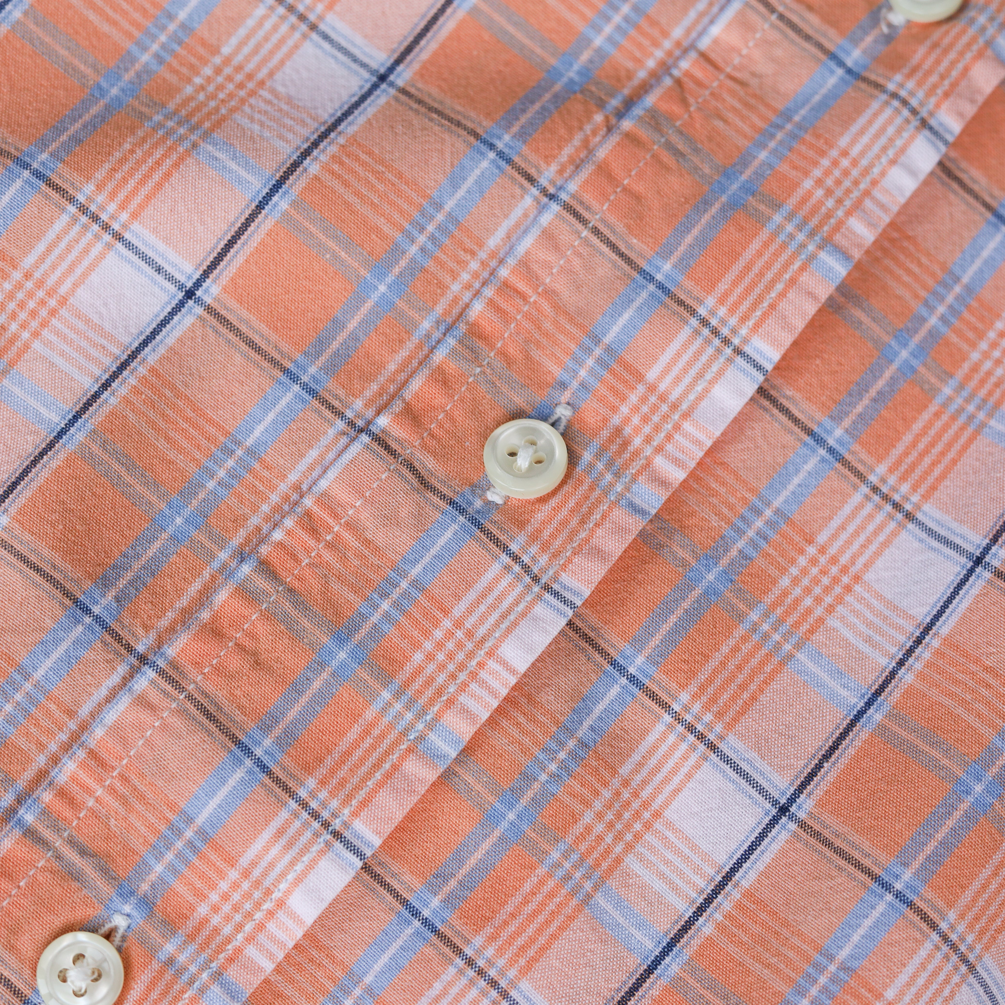 Strap Dress | Orange Checks | 5-6Y
