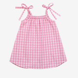 Strap Dress | Pink Checks | 3-4Y