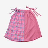 Strap Dress | Pink & Blue | 5-6Y