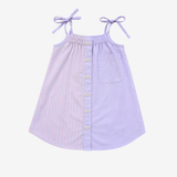 Strap Dress | Pink & Lila | 7-8Y
