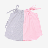Strap Dress | Pink & White | 1-2Y