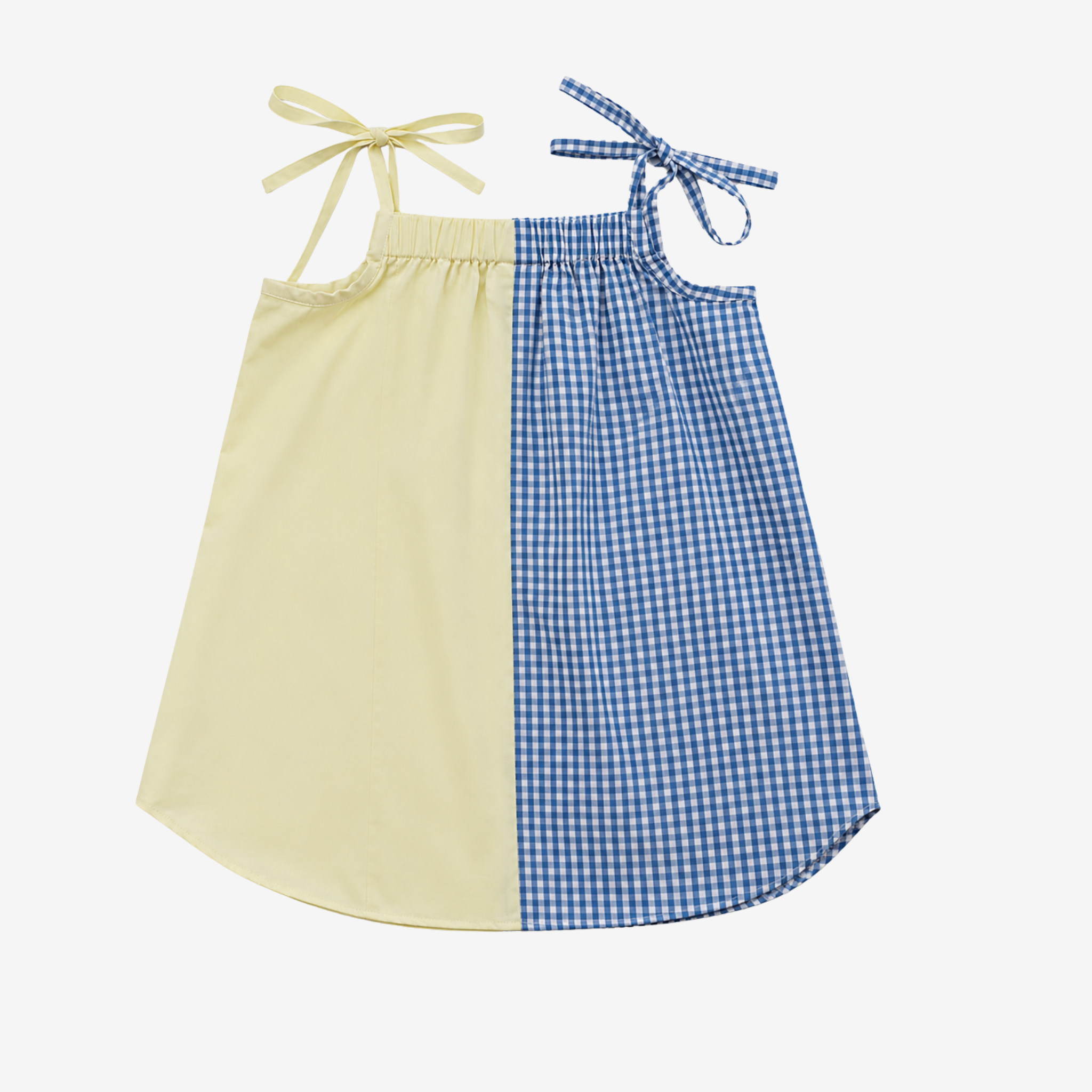 Strap Dress | Yellow & Blue | 1-2Y