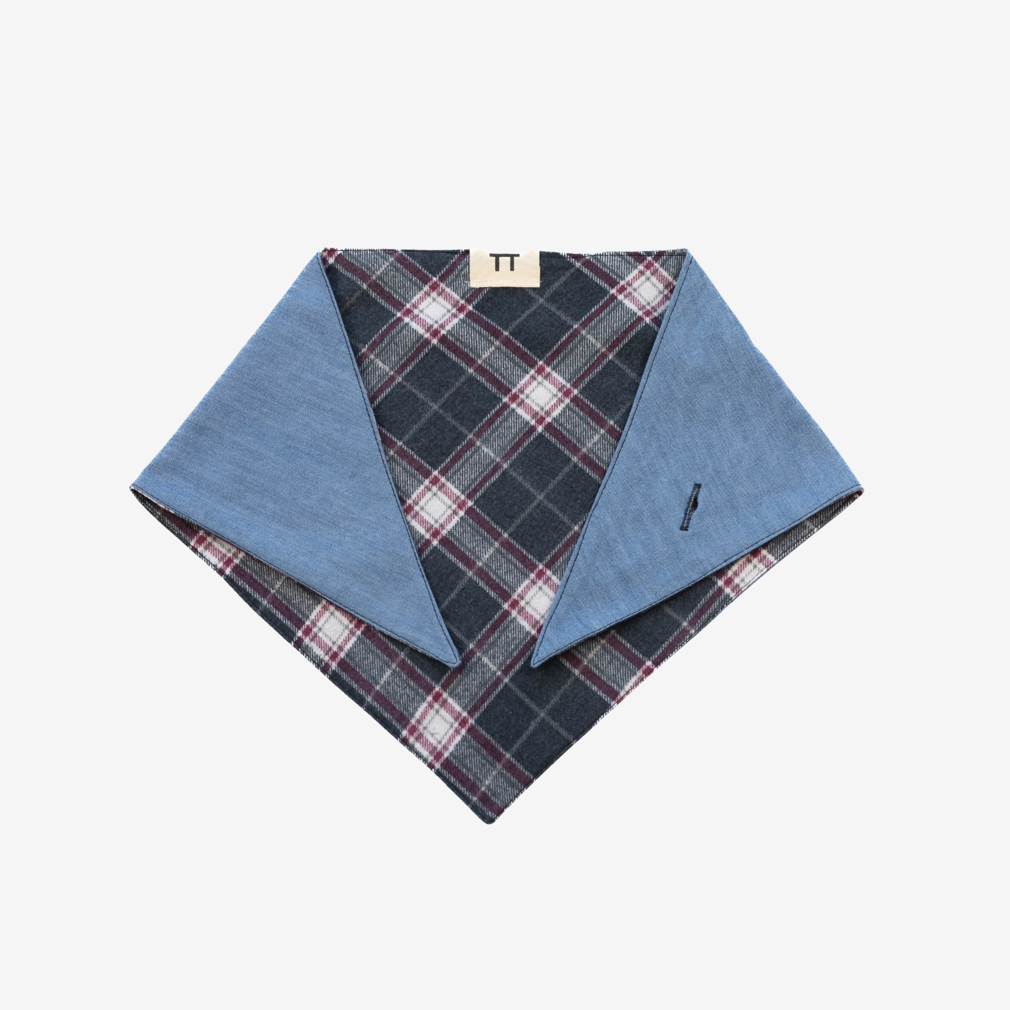 Bandana | Denim & Grey Checks