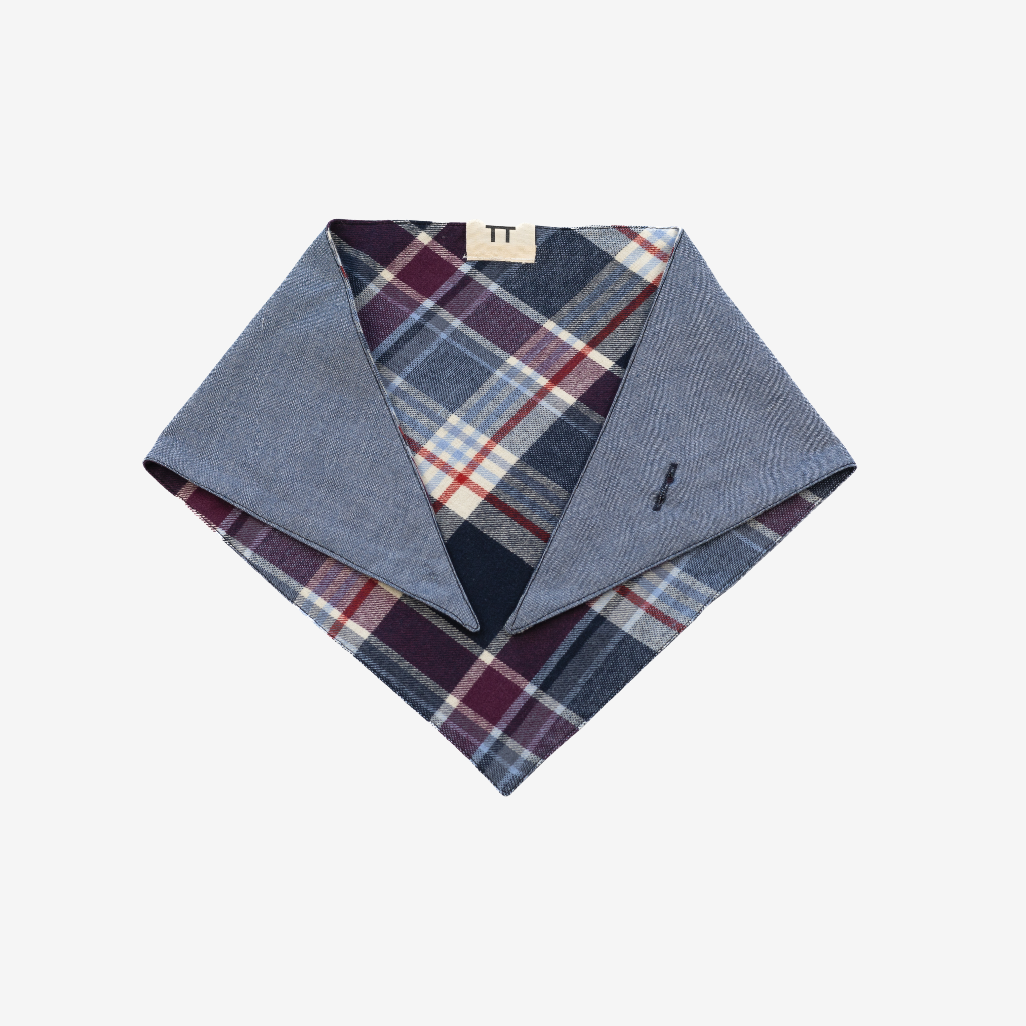Bandana | Denim & Lila Checks