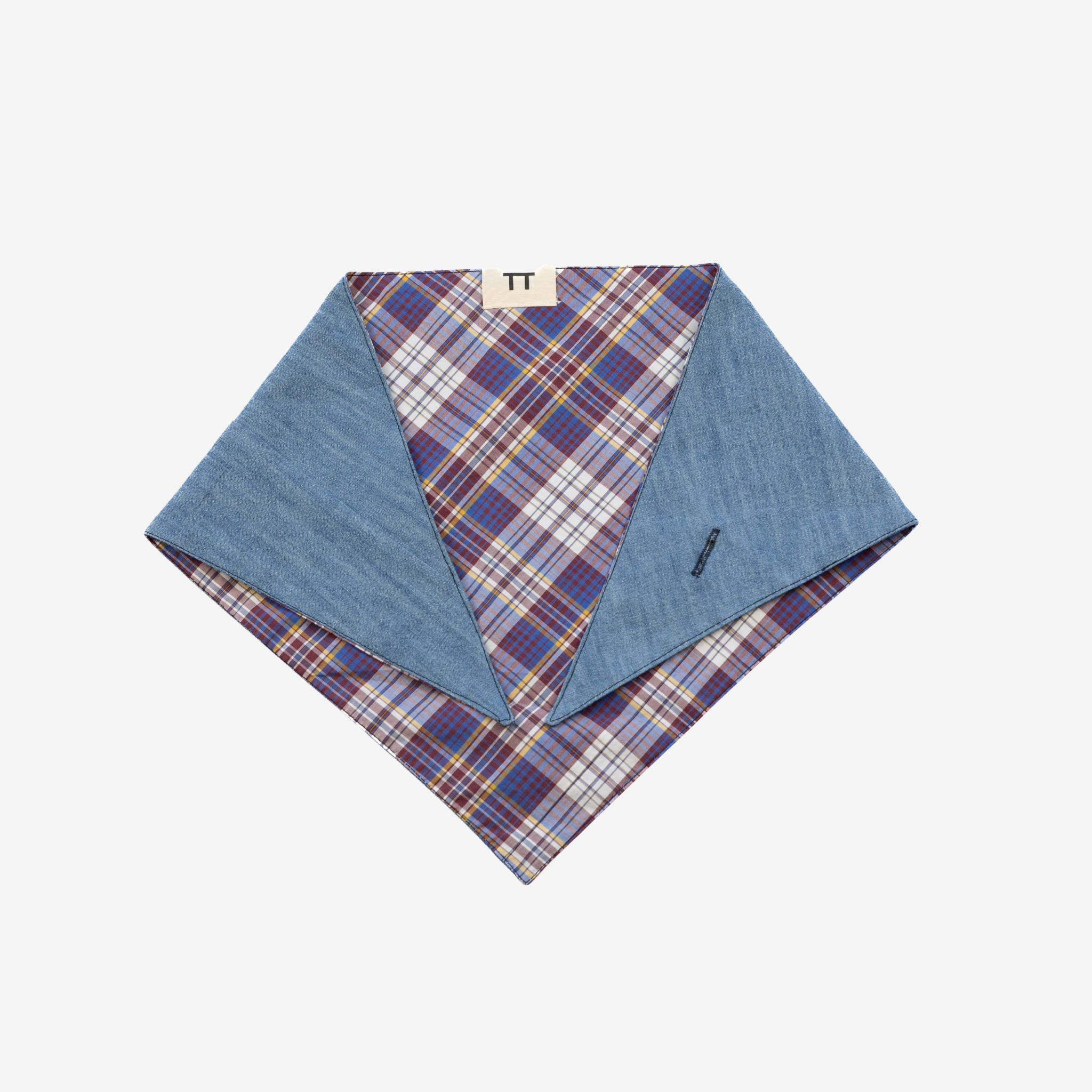 Bandana | Denim & Lila Checks