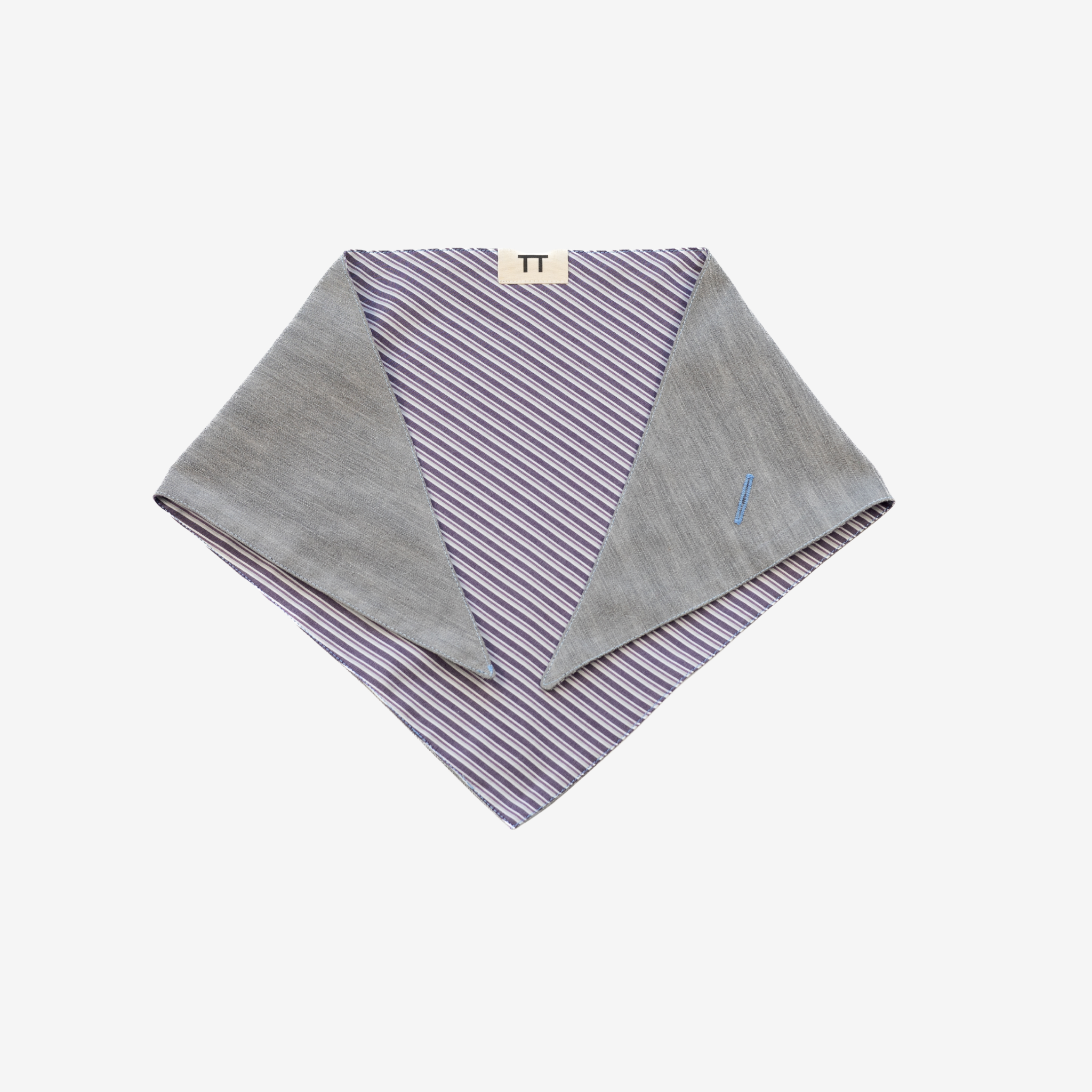 Bandana | Denim & Lila Stripes