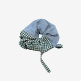 Big Scrunchie | Denim & Green