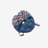 Big Scrunchie | Denim & Green