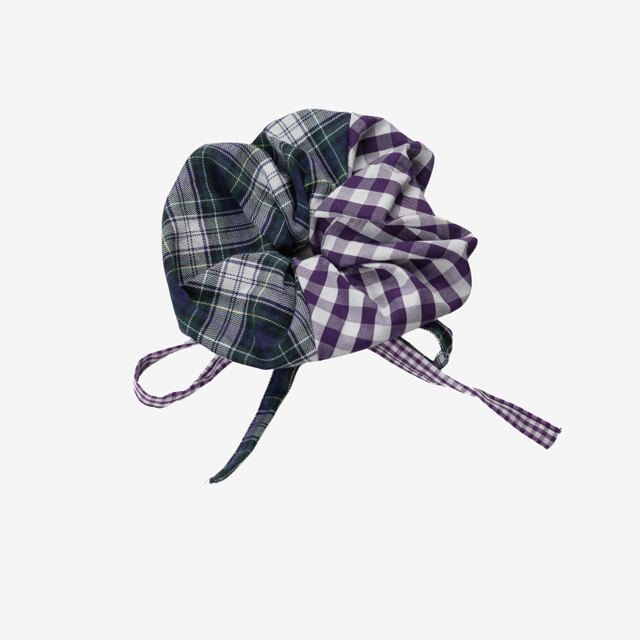 Big Scrunchie | Green & Purple