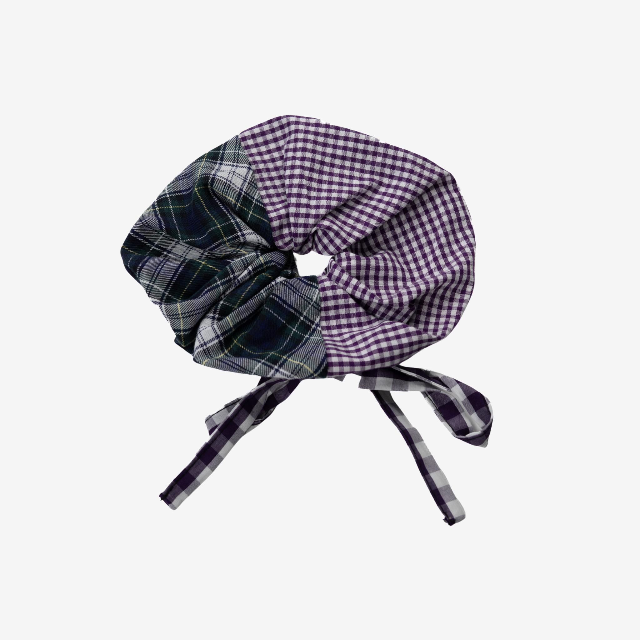 Big Scrunchie | Green & Purple
