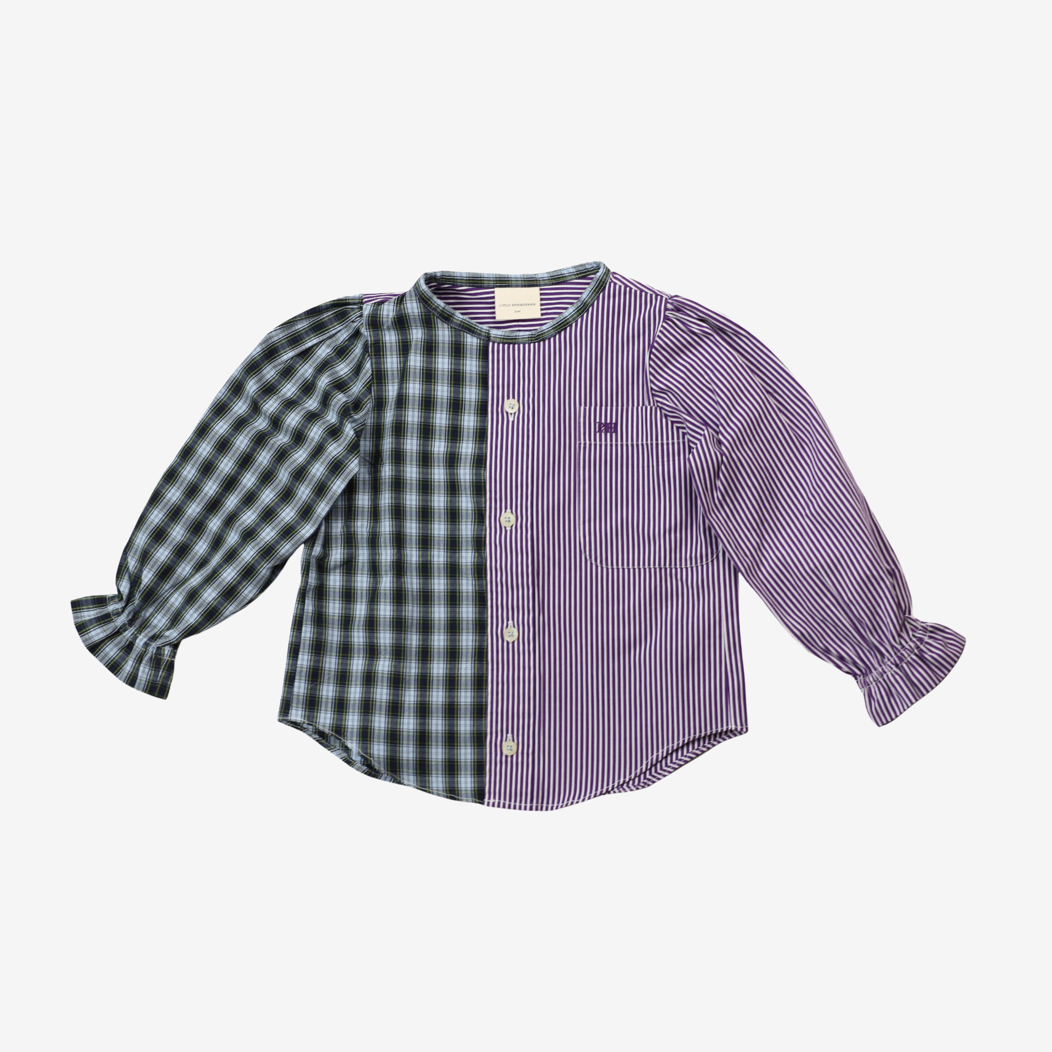 Blouse | Green & Purple | 3-4Y