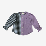 Blouse | Green & Purple | 3-4Y