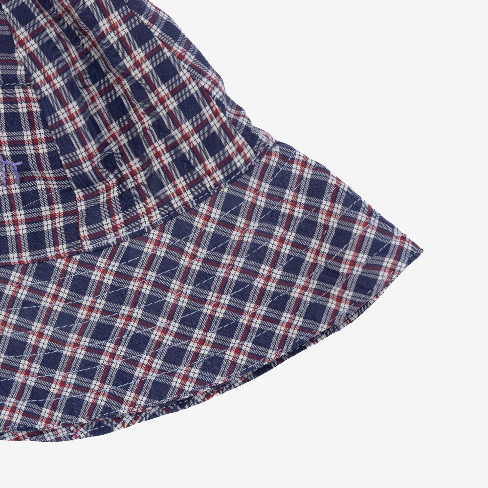 Bucket Hat | Blue & Red Checks | 1-4Y