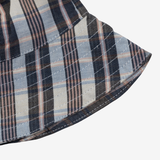 Bucket Hat | Grey & Blue Stripes | 1-4Y