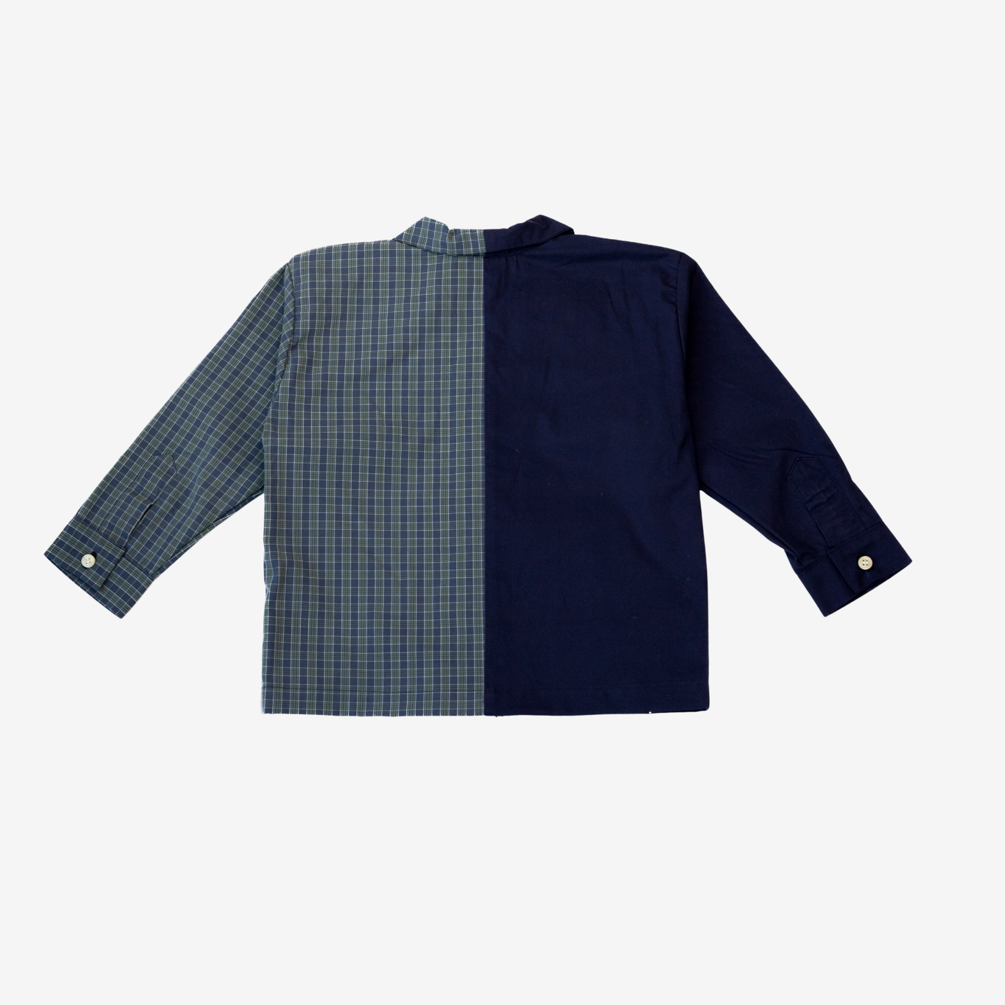 Sleeve Shirt | Blue & Green | 1-2Y